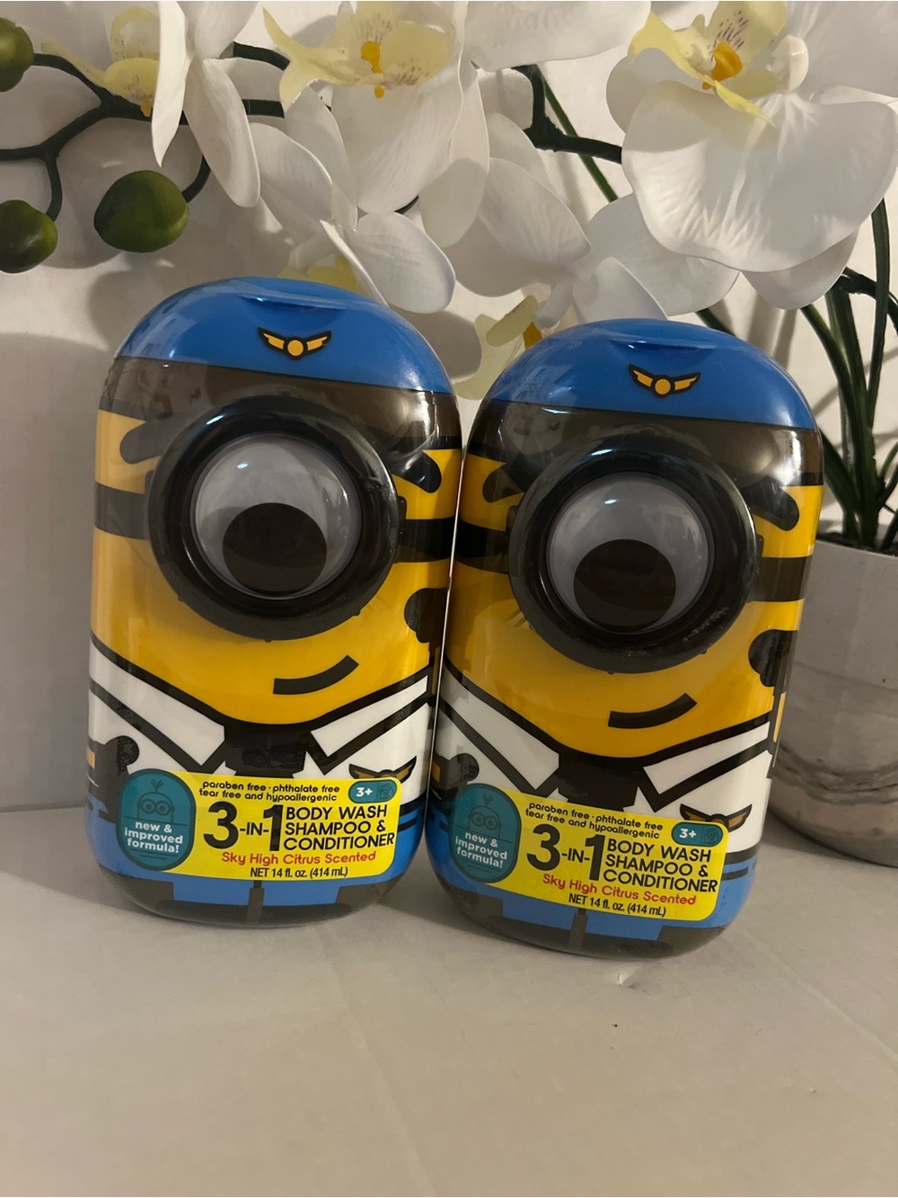 Minions 3-in-1 Kids Body Wash, Shampoo & Conditioner – Yellow/Blue